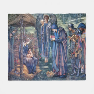 Filt för ull för NativityJesus Mary Joseph bibel
