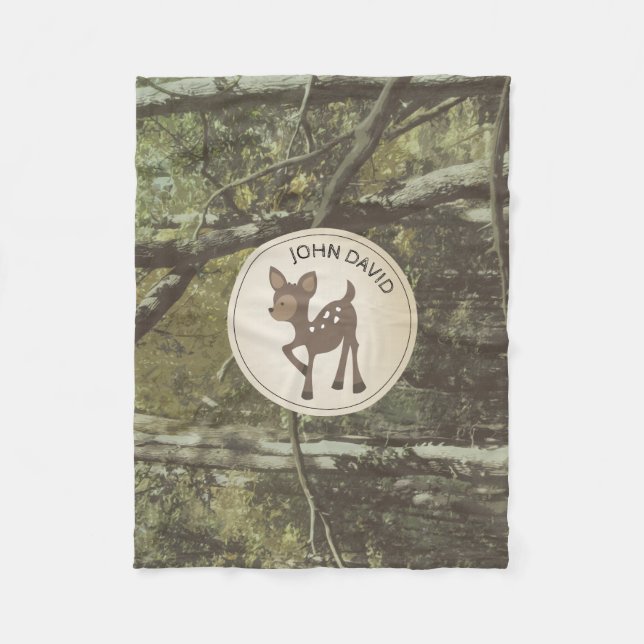 Filt för ull för personligkamouflagehjort (Framsidan)