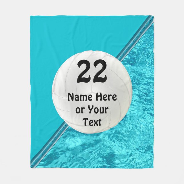 Filt för ull för turkospersonligvolleyboll (Framsidan)