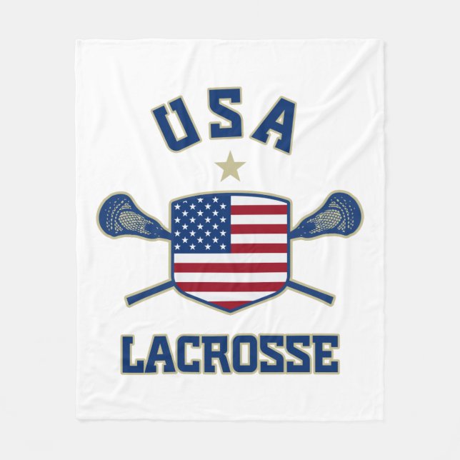 Filt för USA amerikanLacrosse (Framsidan)