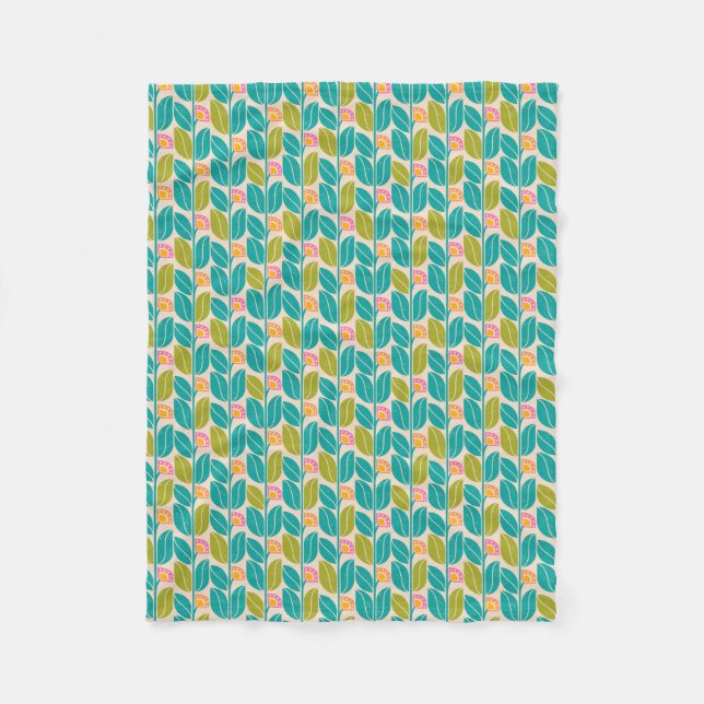 Filt med vintageblommigtmodellen (Framsidan)