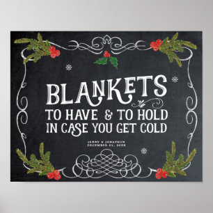 Filtar christmas vinterbröllop poster