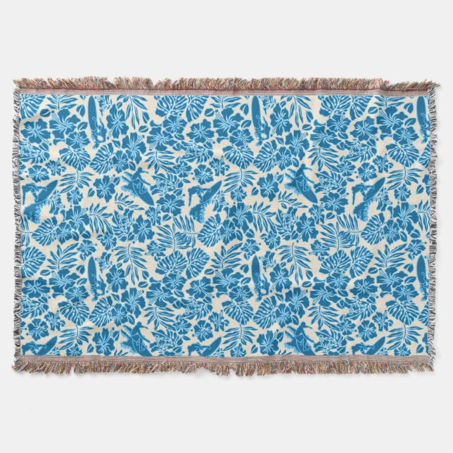 Filtar för kast för surfaPareau hawaianska (Framsidan)