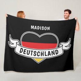 Filtar med det tyska Kärlek-användarnamnet fleece