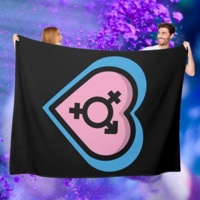 Filtdräksfilt med Transstolthet Fleecefilt (Skapare uppladdad)