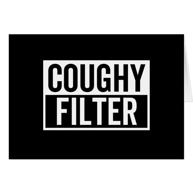 filter Coughy Hälsningskort (Framsidan Horizontal)