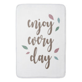 Filtercitattfjäder inspirerande text badrumsmatta