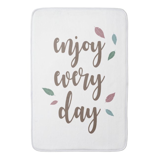 Filtercitattfjäder inspirerande text badrumsmatta (Framsidan (Vertikal))