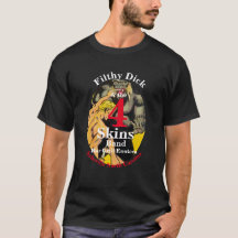 Filthy Dick och 4 skins Band Asheville NC T-Shirt