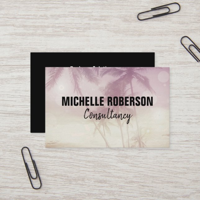 Filtrerad fotosvart visitkort (Fram/Back In Situ)