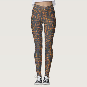 Filtrerad modern geometrisk prickad kinesisk Mönst Leggings