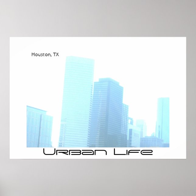 filtrerad, Urban Life, Houston, TX Poster (Framsidan)