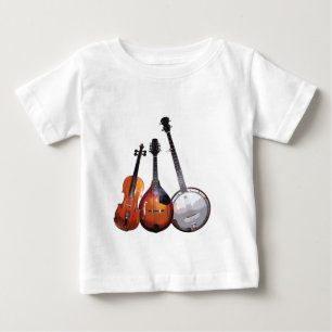 Filtrerat blågräsmusikband tee