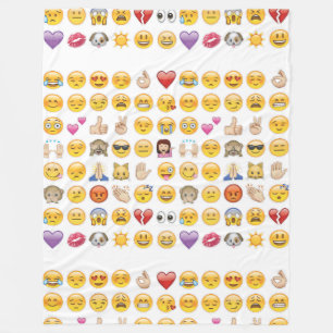 Filtsnäcka med emoji loppece fleecefilt