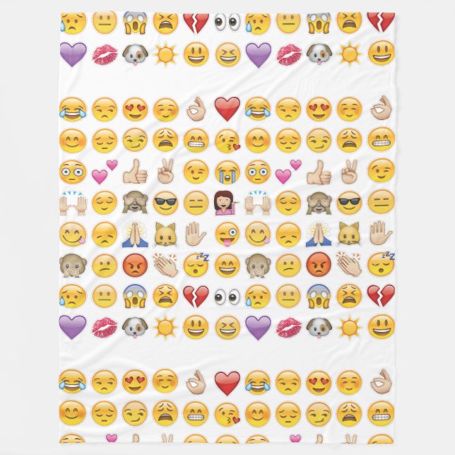Filtsnäcka med emoji loppece fleecefilt (Framsidan)
