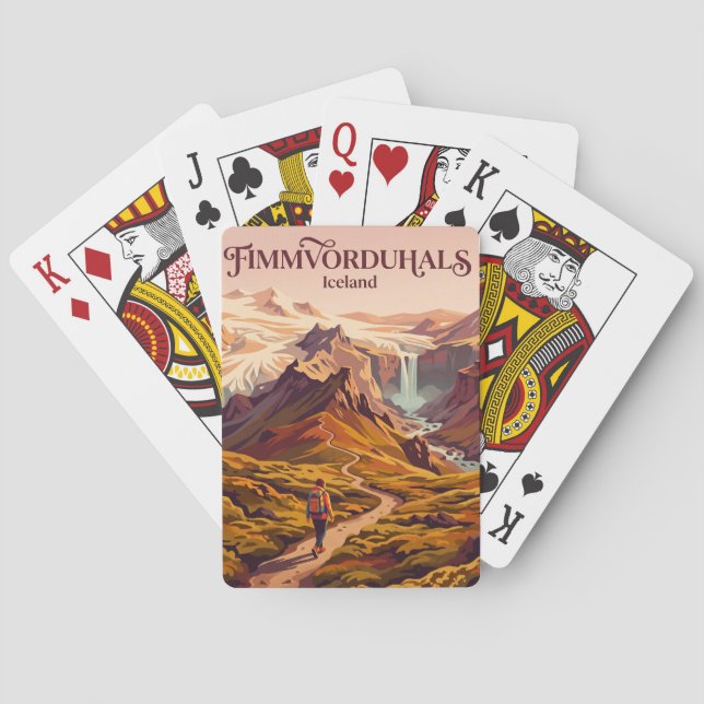 Fimmvorduhals Island Casinokort (Baksidan)