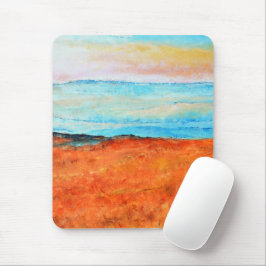 Fin Abstrakt Beach Painting-Orange Musmatta
