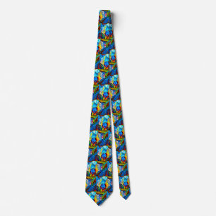 Fin abstrakt blomma slips
