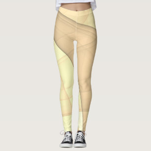 Fin Abstrakt Geometric Snyggt Art Leggings