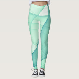 Fin Abstrakt Geometric Snyggt Art Leggings