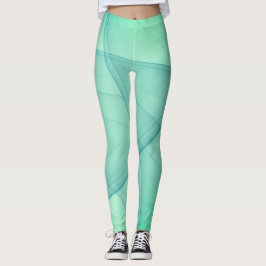 Fin Abstrakt Geometric Snyggt Art Leggings