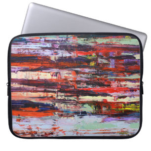 Fin abstrakt-målning laptop fodral