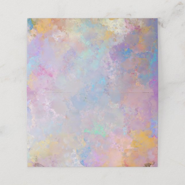 Fin Abstrakt Plattor Vattenfärgbakgrund Lojalitetskort (Utvändigt utvikt)