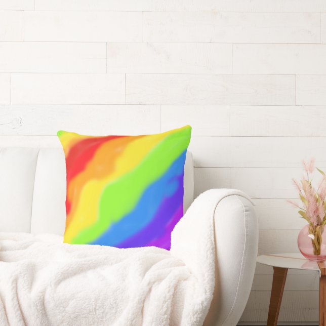 Fin Abstrakt Regnbågsdesign - Kudde (Soffa)