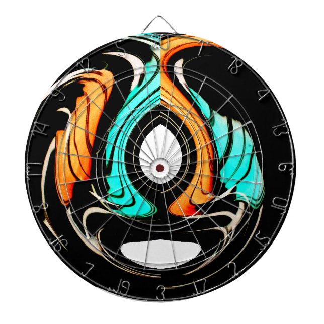 Fin Abstrakt Swirls Art-utskrift Piltavla (Framsidan)