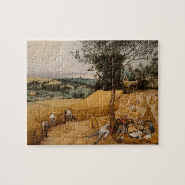 Fin Art Harvesters 1565 Pieter Bruegel Pussel (Horisontell)