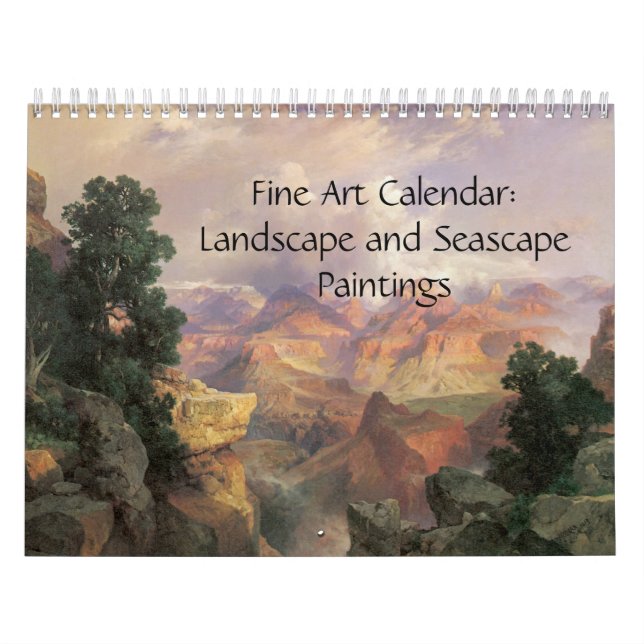 Fin Art-kalender - landskap och Sjölandskap Kalender (Omslag)