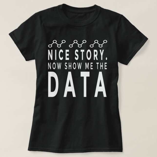 Fin artikel visar nu data,dataanalysator,data t shirt (Design framsida)