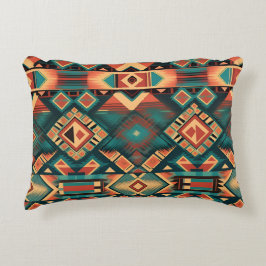 Fin Aztec-design, dekorfärg Prydnadskudde