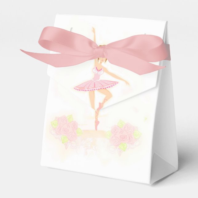 Fin ballerina Favor Box Presentaskar (Framsidan Sidan)