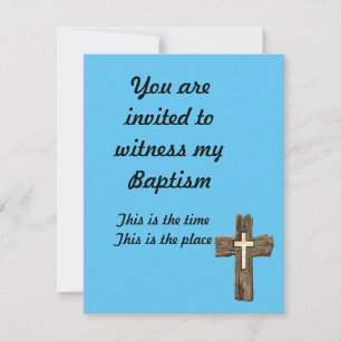 Fin Baptism Inbjudan. Inbjudningar
