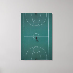 Fin basketdesign canvastryck