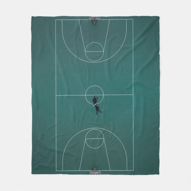 Fin basketdesign fleecefilt (Framsidan)