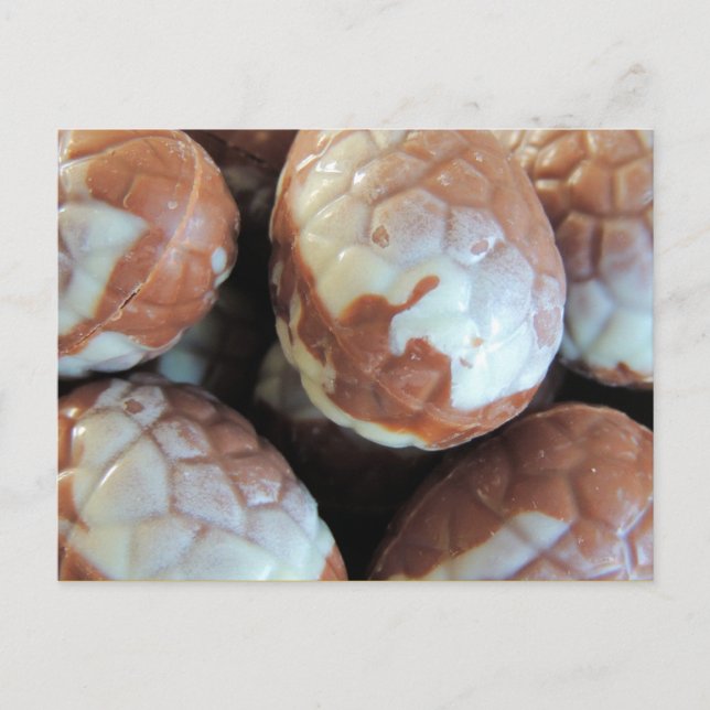 Fin belgisk chokladpåskägg, anpassade helg vykort (Framsida)