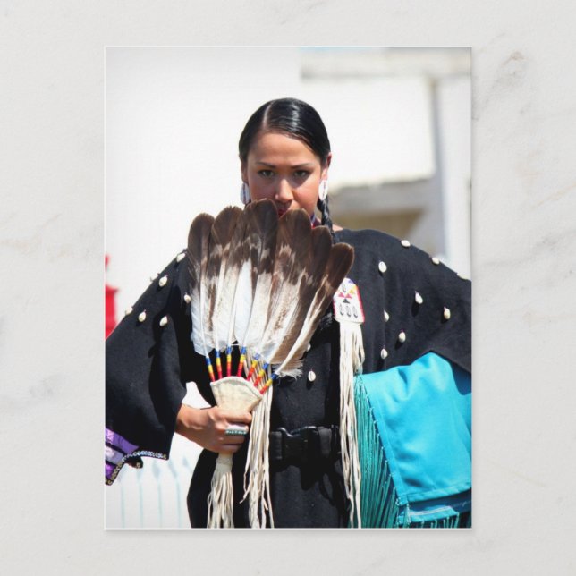 Fin Bild i en regn Dancer Vykort (Framsida)