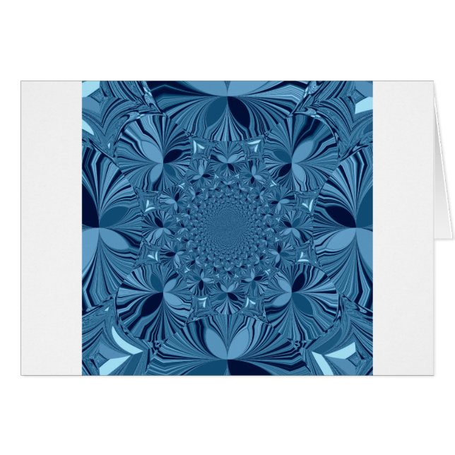 Fin blå hälsningskort (Framsidan Horizontal)