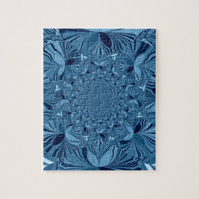 Fin blå pussel (Vertikal)