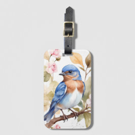 Fin blåfågelfärgsfärg bagagebricka