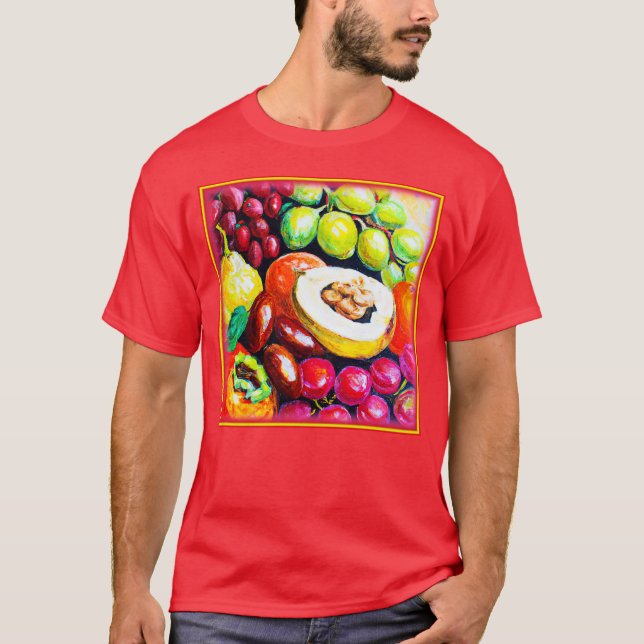 Fin blandning av målning av frukt. Köp nu T Shirt (Framsida)
