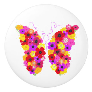 Fin Blommigt Butterfly Colorful Knopp
