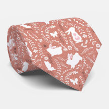 Fin Blommigt Butterfly Garden Neck Tie