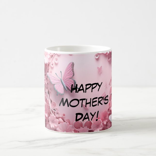 Fin Blommigt Design Coffee Mugg (Center)