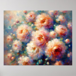 Fin Blommigt design för Nature Älskare Poster