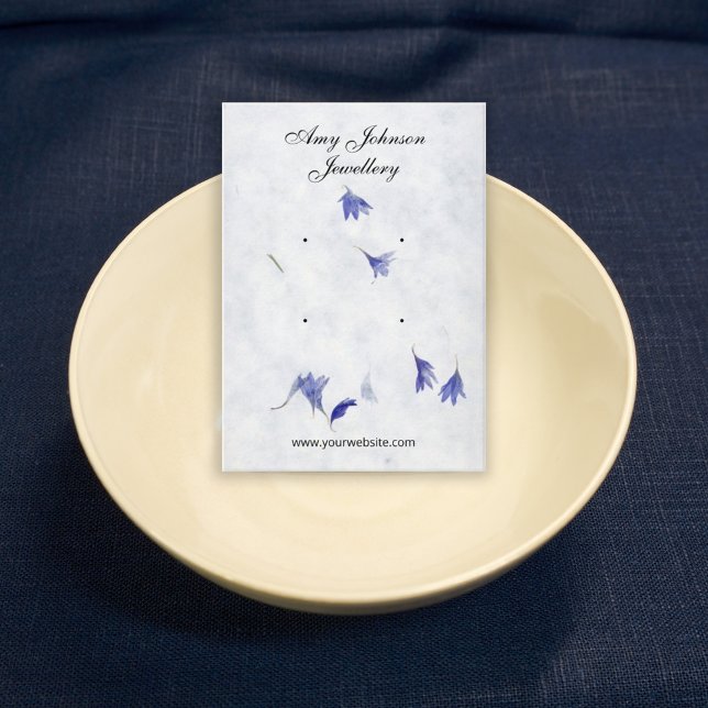 Fin Blommigt Earring | 4 Stud-Visningar Visitkort (Skapare uppladdad)