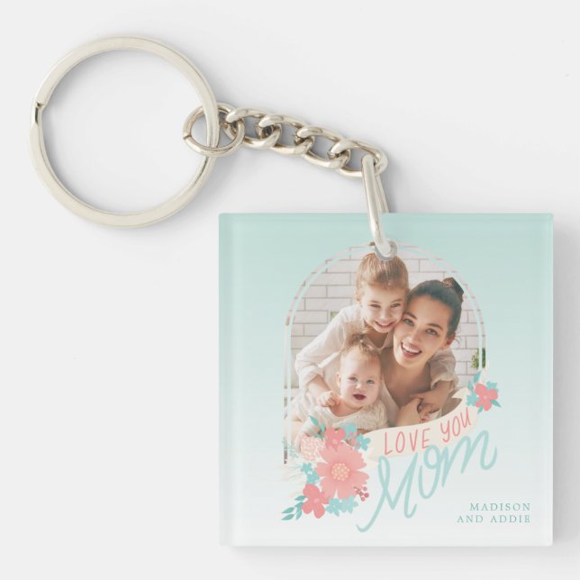 Fin blommigt-foto för Mamma (Framsidan)