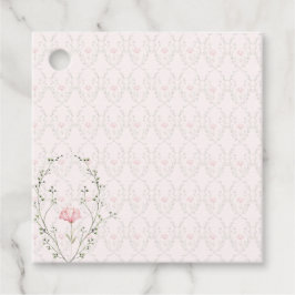 Fin Blommigt Gåvor Etiketter